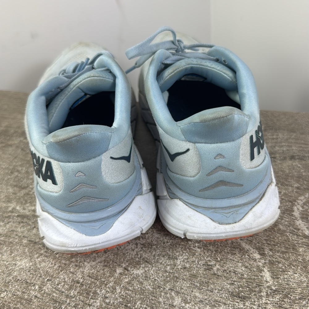 Hoka Arahi 6 women’s size 9.5B walking running gym workout white shoe blue - Picture 6 of 9
